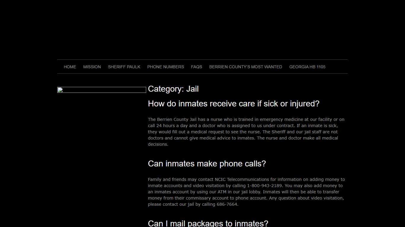 Jail – Berrien County Sheriff's Office